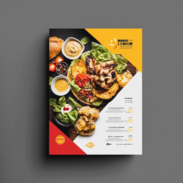 Horizontal flyer layout Of food company