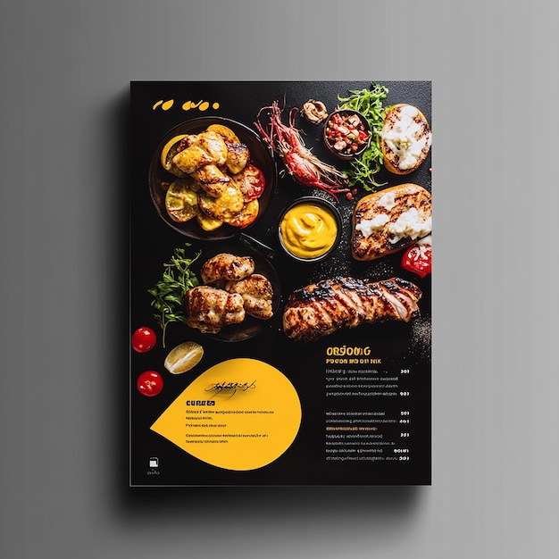 Horizontal flyer layout Of food company