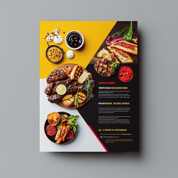 Horizontal flyer layout Of food company