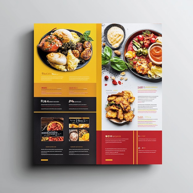 Horizontal flyer layout Of food company