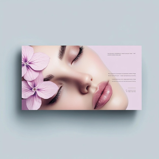 Photo horizontal flyer layout that merges modernity and elegance