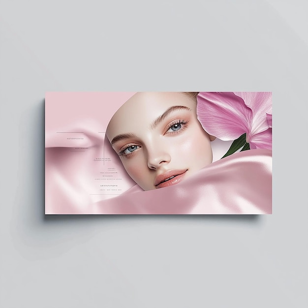 Photo horizontal flyer layout that merges modernity and elegance