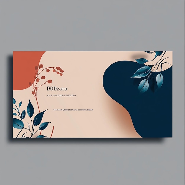 Horizontal flyer layout that merges modernity and elegance