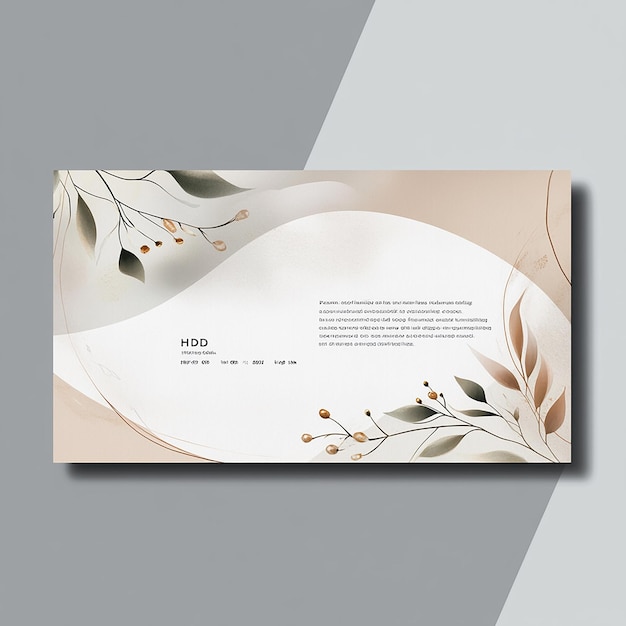 Photo horizontal flyer layout that merges modernity and elegance