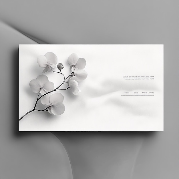 Horizontal flyer layout that merges modernity and elegance