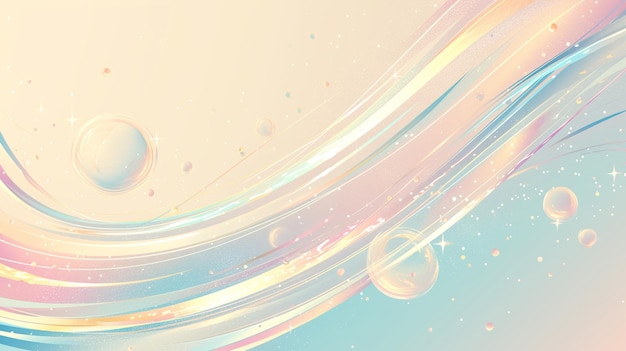 horizontal poster background in modern minimalist style with dynamic liquid gradient shapes