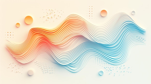 horizontal poster background in modern minimalist style with dynamic liquid gradient shapes