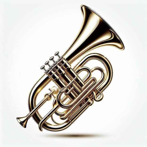 horn on white background