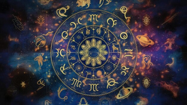 Horoscope astologist background pattern wallpaper