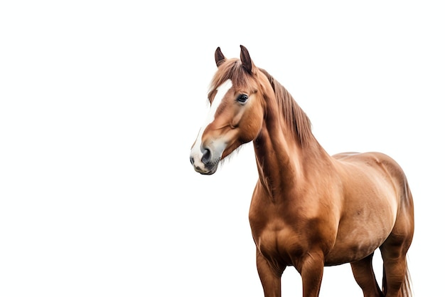 horse isolated on white background