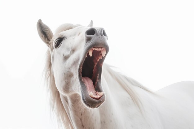 Horse screaming Generate Ai