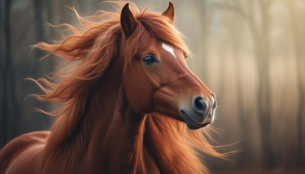 a horse with a white spot on its head