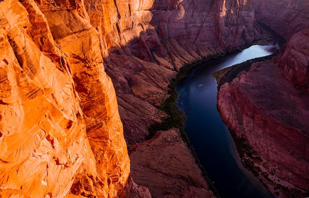 Horseshoe Bend by Grand Canyon. National Park. Arizona Horseshoe Bend of Colorado River in Grand Canyon.