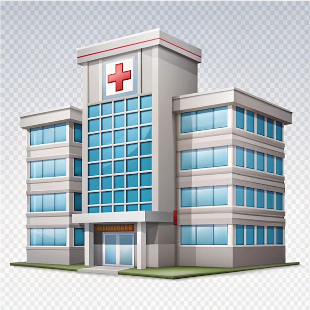 Photo hospital illustration on transparent background