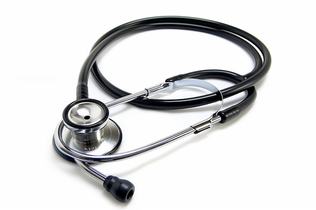 Hospital Stethoscope on White