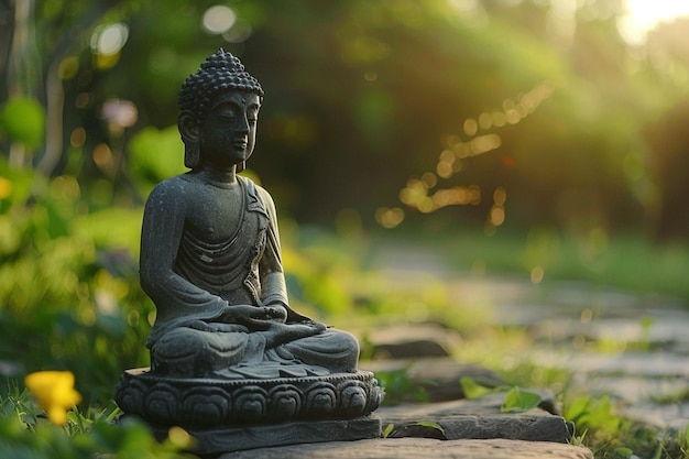 Host a soothing Vesak nature walk and meditation s generative ai