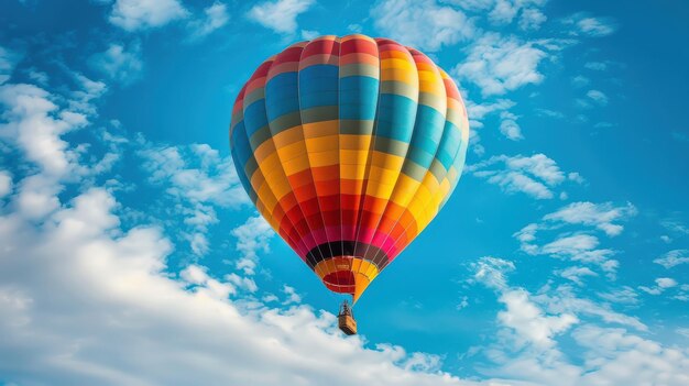 Hot Air Balloon Colorful Sky