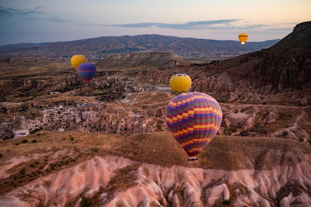 Hot air balloon festival in Cappadocia Turkey