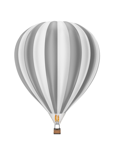 Hot air balloon grey stripe