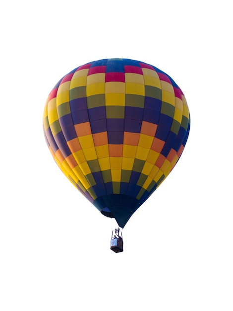 Hot air balloon  isolated on white background.