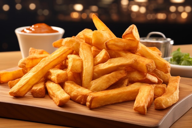 Hot Chips on a Casual Dining Table