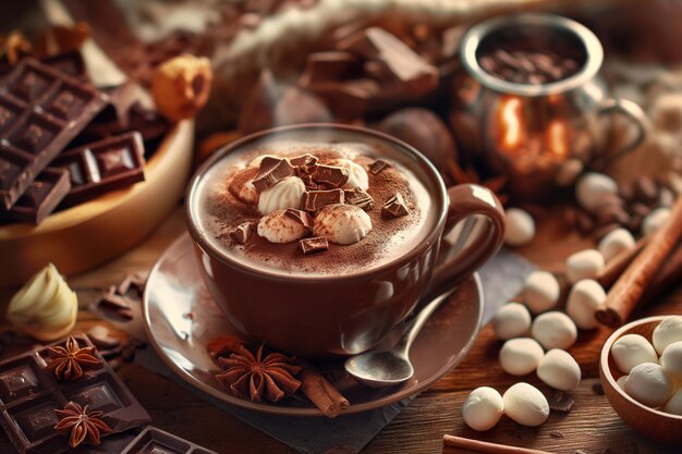 hot chocolate background exploring the rich history of hot chocolate from ancient times to modern