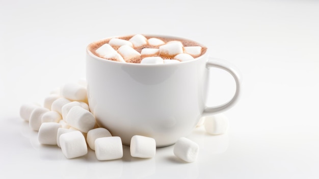 Hot Chocolate with Marshmallows A Warm and Cozy Photo