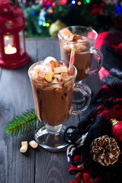 Hot chocolate with marshmallows