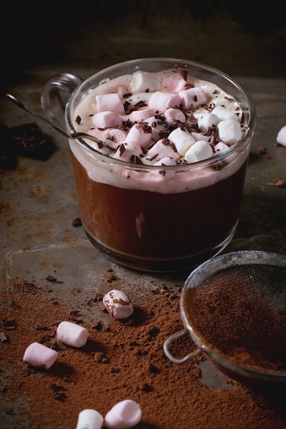 Hot chocolate with marshmallows