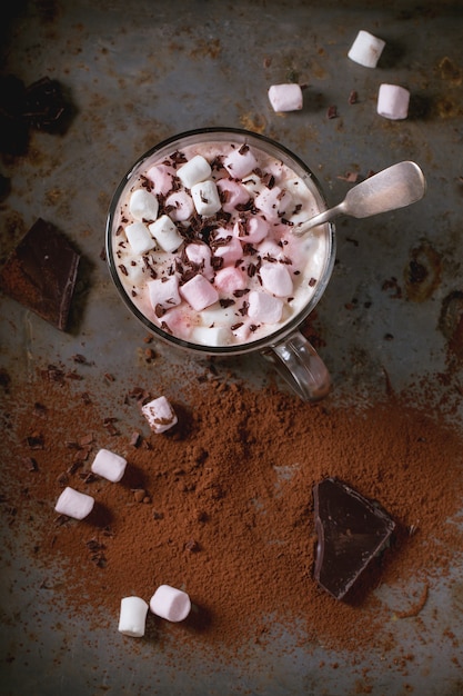 Hot chocolate with marshmallows