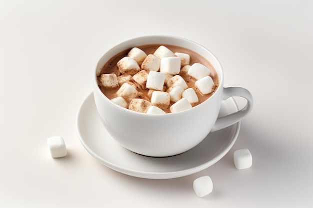 Hot chocolate with marshmallows