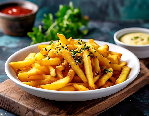 hot and crispy french fries