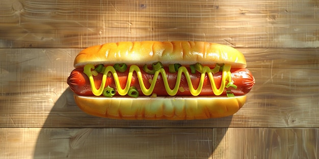 Hot Dog View from above