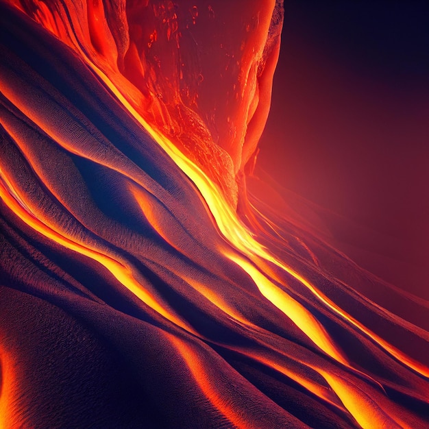 Hot lava Red lava texture background