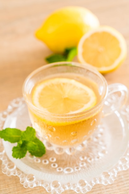 hot lemon tea