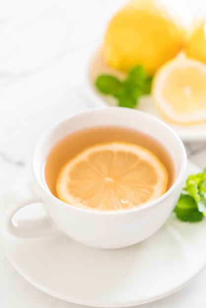 hot lemon tea