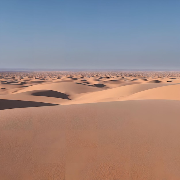 Hot sand desert on daytime generative art by AI