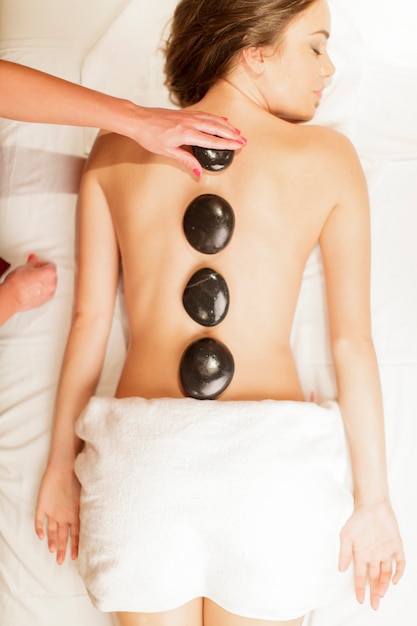 Hot stone massage therapy