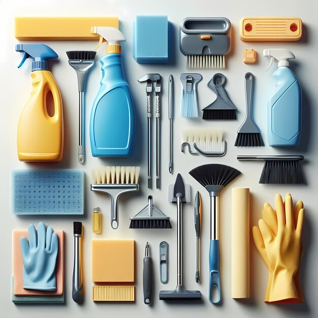 Photo house cleaning products and equipment