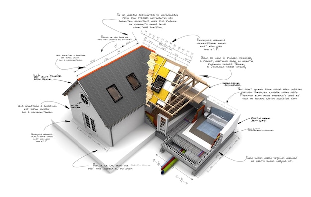 House construction technical details