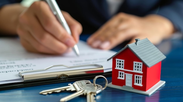 The house and contract signing