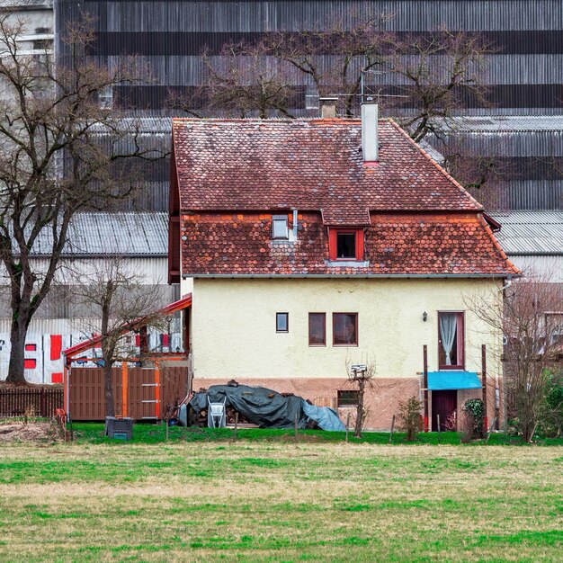 House on field