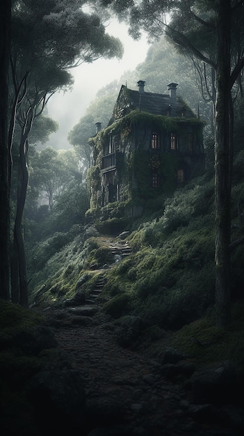 House in the forest wallpapers and images