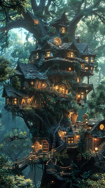 a house in the forest