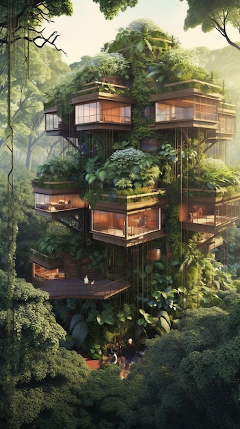 The house of the future is a tree house.