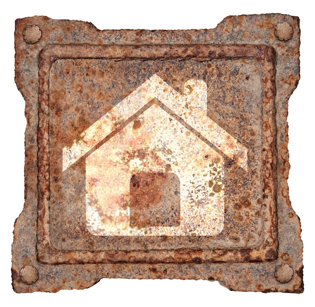 House icon old metal