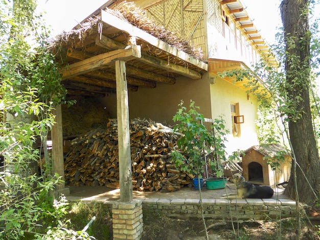 House in nature outside the city