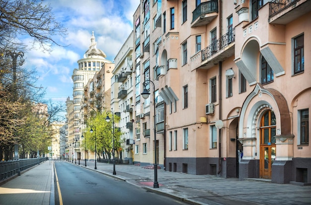 House of the Patriarch on Malaya Bronnaya Street near the Patriarch's Ponds in MoscowxA