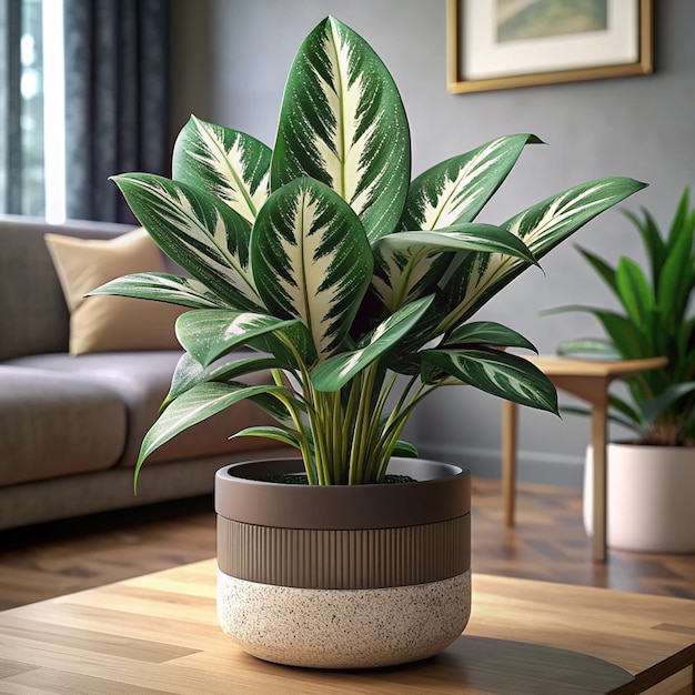 House plant realistic photography