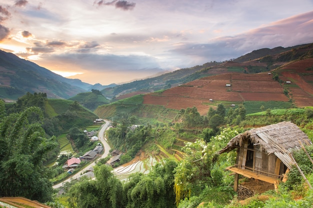 house at rice terraces